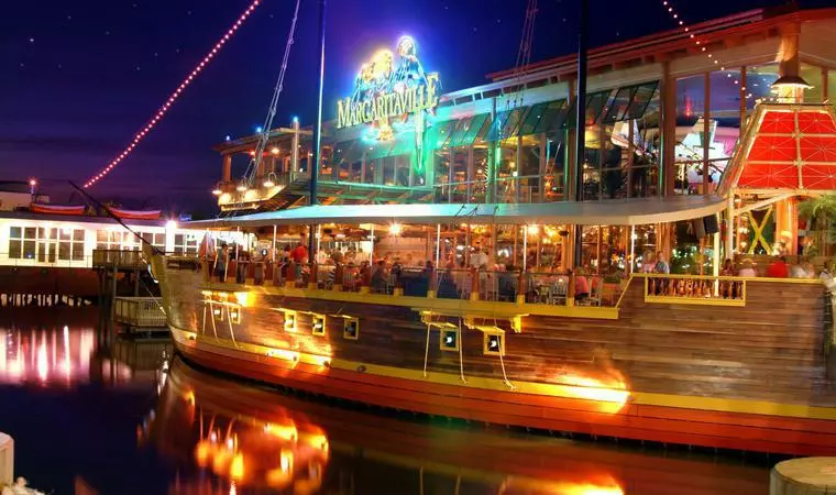 Margaritaville at night