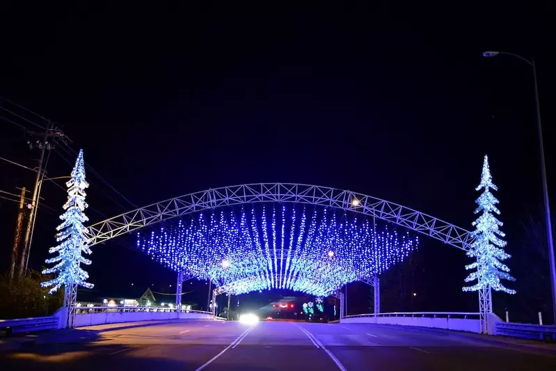 Christmas lights in Pigeon Forge