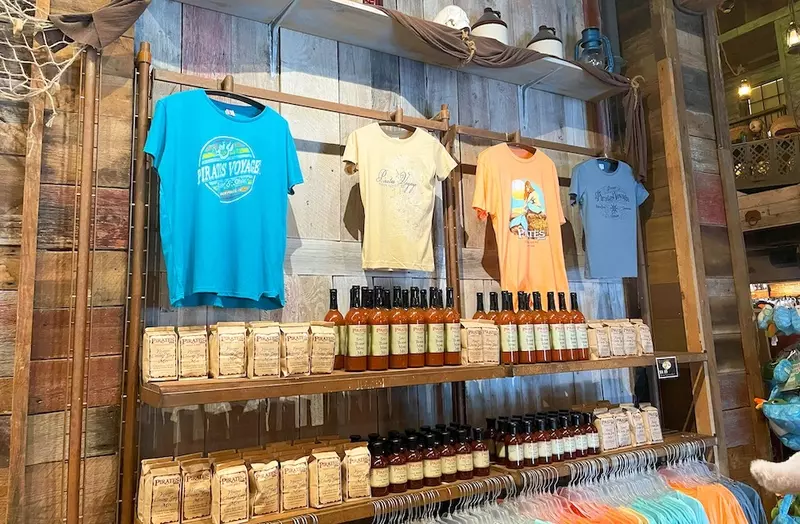 Shirts and soups at Pirates Voyage